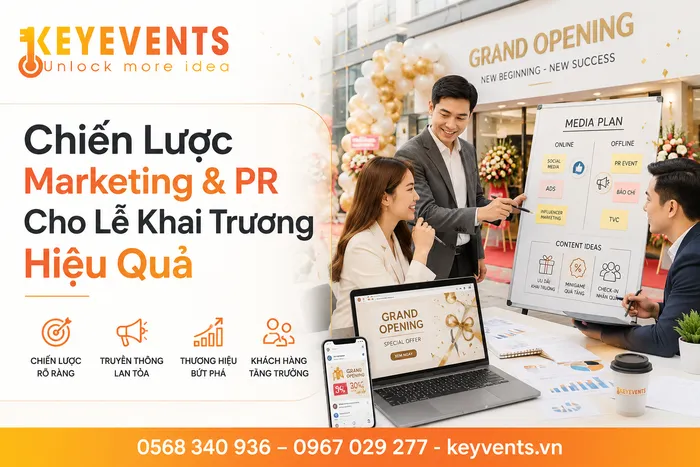 Chiến Lược Marketing & PR Cho Lễ Khai Trương Hiệu Quả
