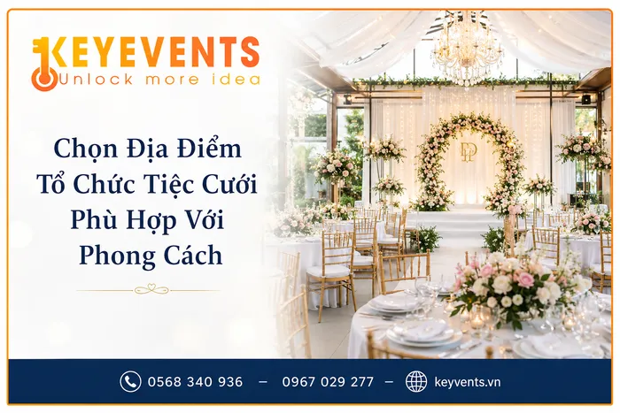 Chọn Địa Điểm Tổ Chức Tiệc Cưới Phù Hợp Với Phong Cách