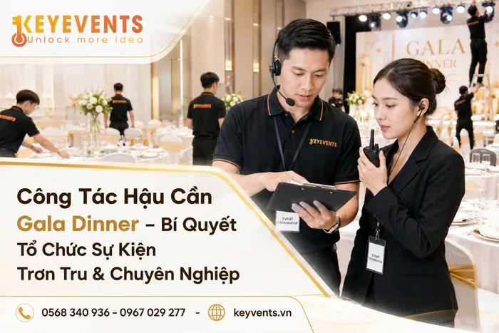 Công Tác Hậu Cần Gala Dinner – Bí Quyết Tổ Chức Sự Kiện Trơn Tru & Chuyên Nghiệp