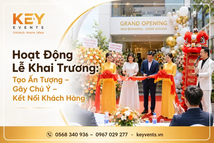 Hoạt Động Lễ Khai Trương: Tạo Ấn Tượng – Gây Chú Ý – Kết Nối Khách Hàng