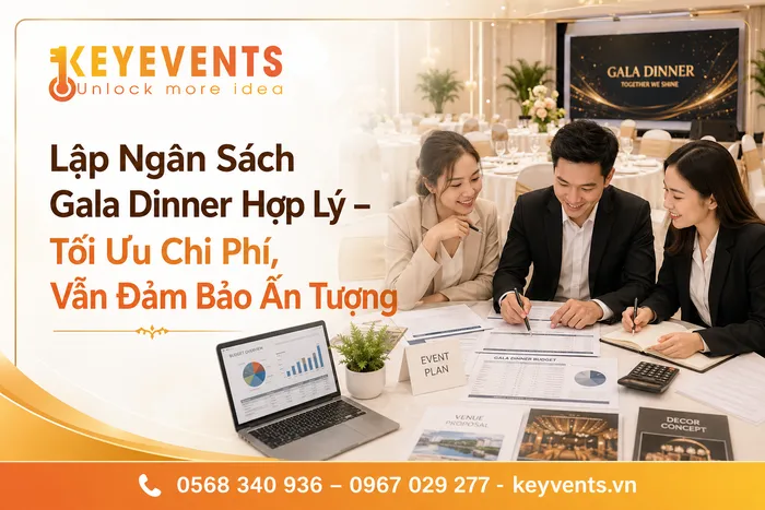 Lập Ngân Sách Gala Dinner Hợp Lý – Tối Ưu Chi Phí, Vẫn Đảm Bảo Ấn Tượng