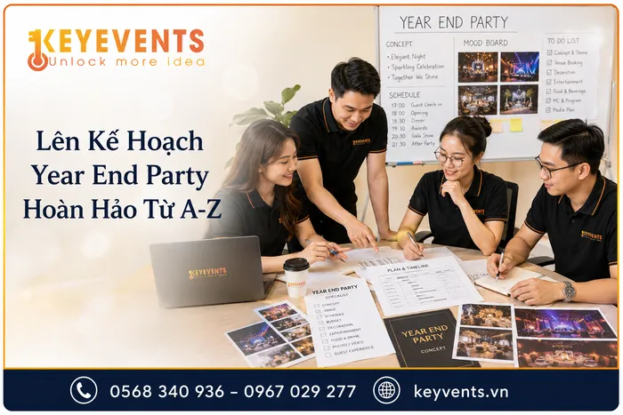 Lên Kế Hoạch Year End Party Hoàn Hảo Từ A-Z