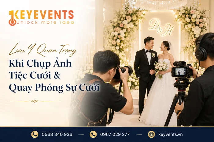 Lưu Ý Quan Trọng Khi Chụp Ảnh Tiệc Cưới & Quay Phóng Sự Cưới