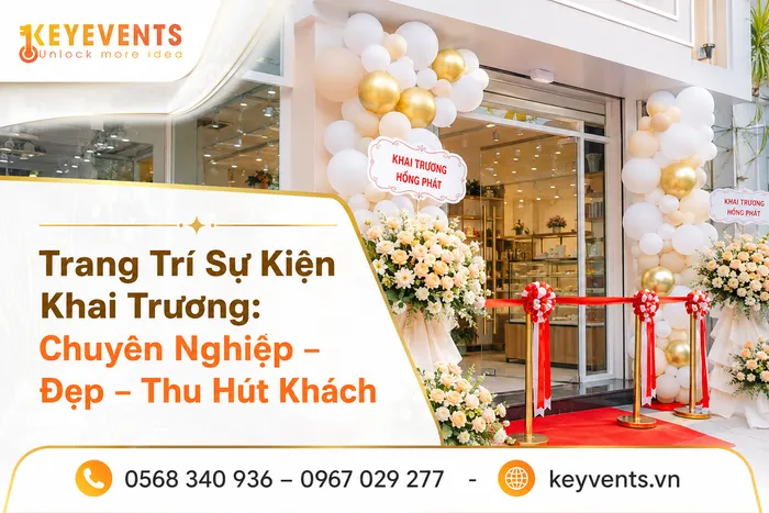 Trang Trí Sự Kiện Khai Trương: Chuyên Nghiệp – Đẹp – Thu Hút Khách