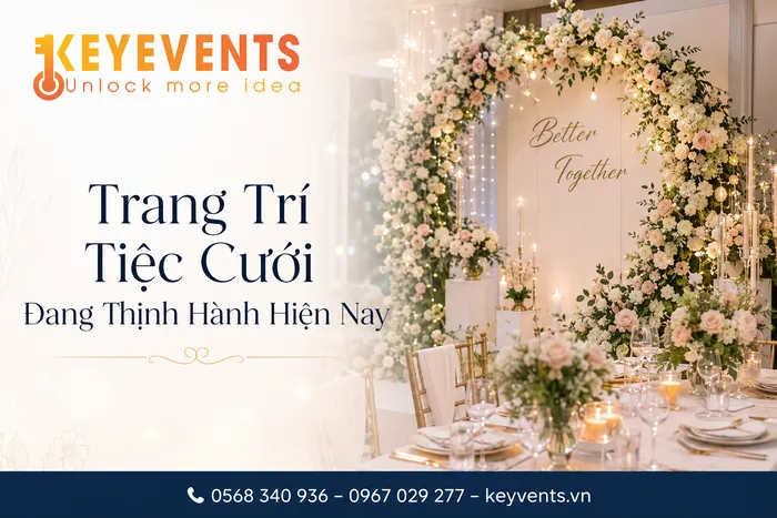 Trang Trí Tiệc Cưới Đang Thịnh Hành Hiện Nay