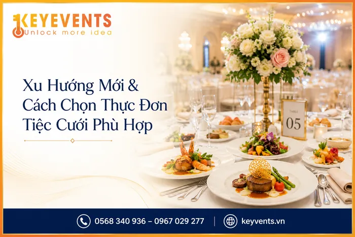 Xu Hướng Mới & Cách Chọn Thực Đơn Tiệc Cưới Phù Hợp