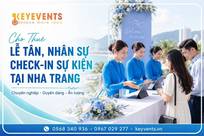 Cho Thuê Lễ Tân, Nhân Sự Check-in Sự Kiện Tại Nha Trang